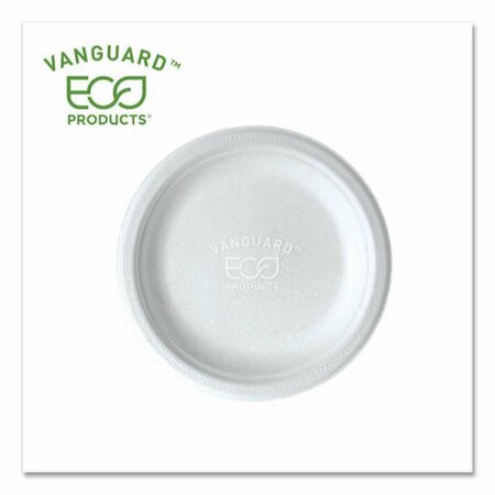 COOLCOLLECTIBLES 6 in. Sugarcane Plate, White CO3750806